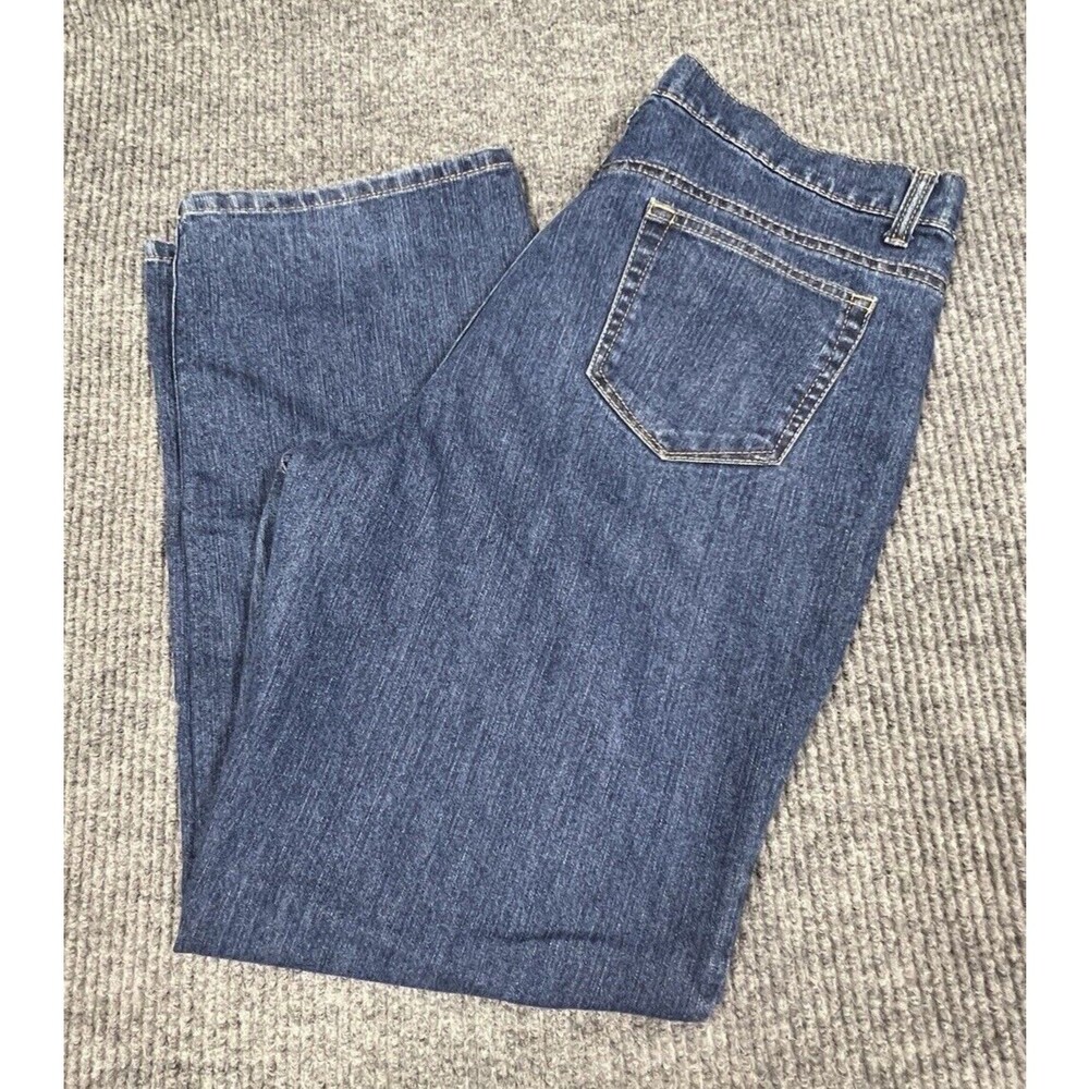 Hannah Evelyn Style Jeans Womens Missy Size 16 High Rise Stretch Blue Denim Pant